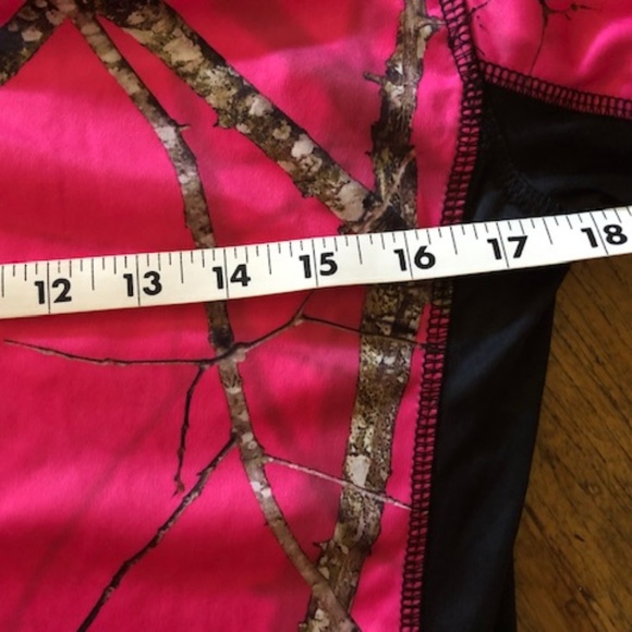 Women's Tall Woods Element Mossy Oak Pink Camo Top XL - Picture 9 of 13